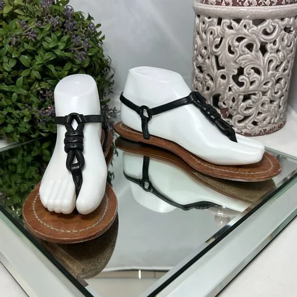 Coach Sawyer Leather Slingback Sandals - Picture 2 of 9